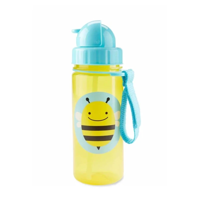 Бутылка для воды Skip Hop Zoo Пчелка, пластик, 384.5 мл 12+ мес