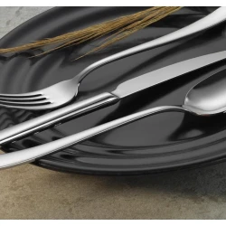 Набор десертных приборов LUGGA Nida, на 6 персон, 18 предметов, нержавеющая сталь, серебристый