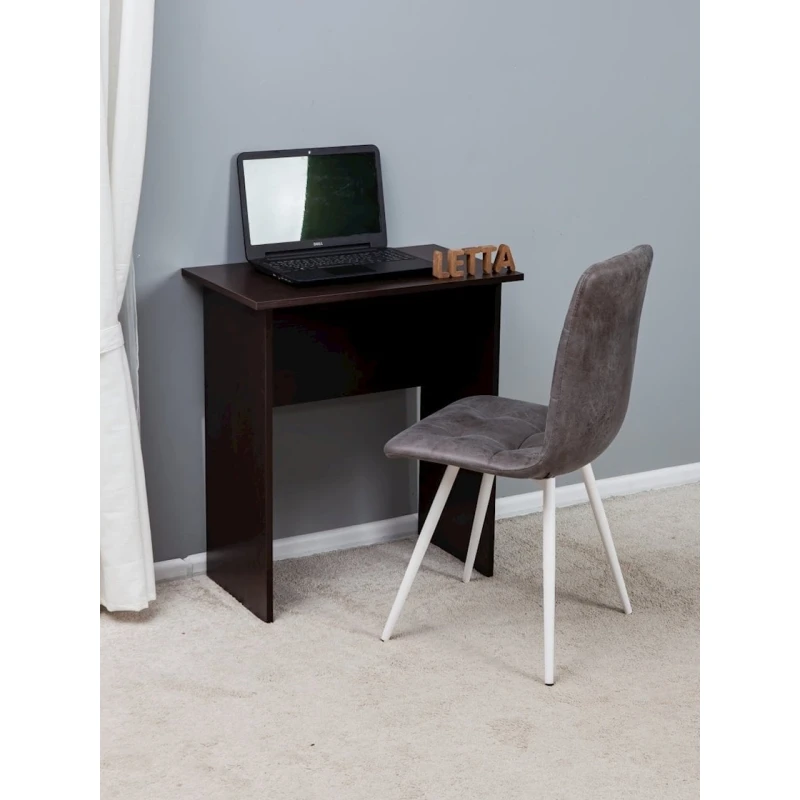 Письменный стол Letta 68x75x40 см, ЛДСП, черный Письменный стол Letta 68x75x40 см, ЛДСП, черный