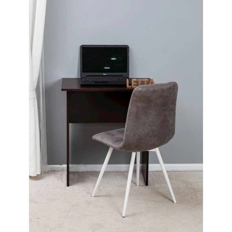 Письменный стол Letta 68x75x40 см, ЛДСП, черный Письменный стол Letta 68x75x40 см, ЛДСП, черный