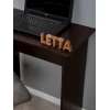 Письменный стол Letta 68x75x40 см, ЛДСП, черный Письменный стол Letta 68x75x40 см, ЛДСП, черный
