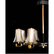 Asma çılçıraq Şəms Aydınlatma LED 5898-8, 8x6W, qızılı-qara, diametr 70-75 sm - LED 5898-8