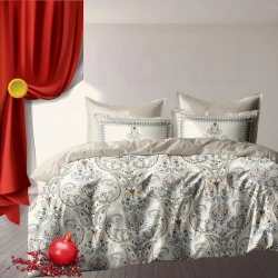 Комплект постельного белья Narlı 001090, пододеяльник 200x220 см, простыня 250x240 см, наволочка 50х70 см (2 шт), двуспальный, хлопок, разноцветный