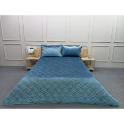 Örtük Miranova FS-539, ikinəfərlik, 230x250 sm, yastıq üzü 50x70 sm, yaşıl