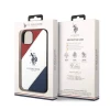 Çexol U.S. Polo ASSN Double Horse Embossed Logo PU Leather Tricolor Apple iPhone 14 Pro üçün - 1967000023639