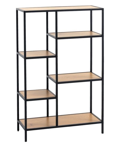 Stellaj JYSK Trappedal 5 rəf, 70x30x109 sm, qəhvəyi/qara