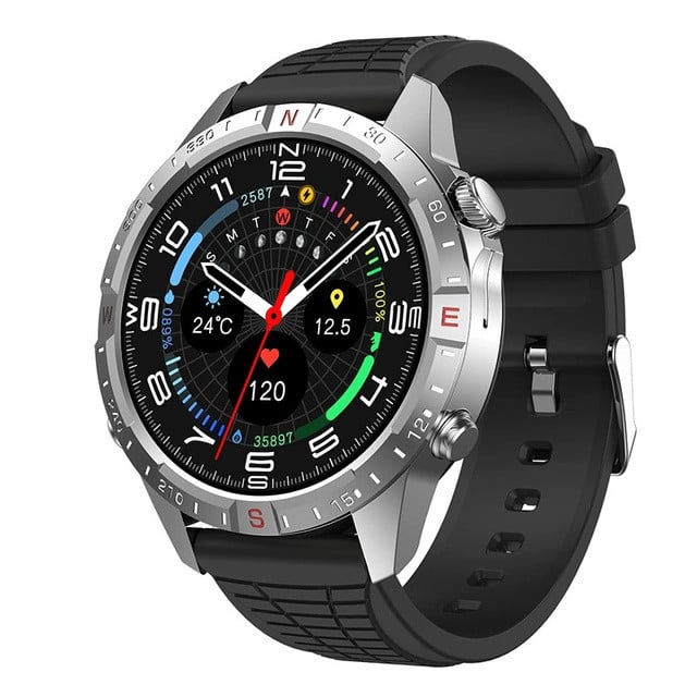 Ağıllı saat HK29 Hero Gümüş/Qara