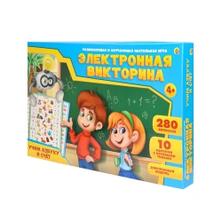Игра электронная викторина Рыжий кот Учим азбуку и счет, 4+ лет Игра электронная викторина Рыжий кот Учим азбуку и счет, 4+ лет