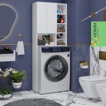 Hamam otağı üçün şkaf 3563_M3StiralkaOpenWh, ağ, 64х25х170 sm