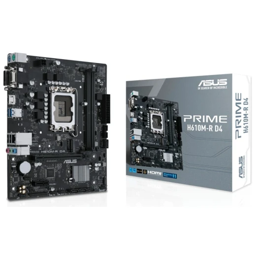 Материнская плата Asus PRIME H610M-R D4-SI s1700, Intel H610 Материнская плата Asus PRIME H610M-R D4-SI s1700, Intel H610