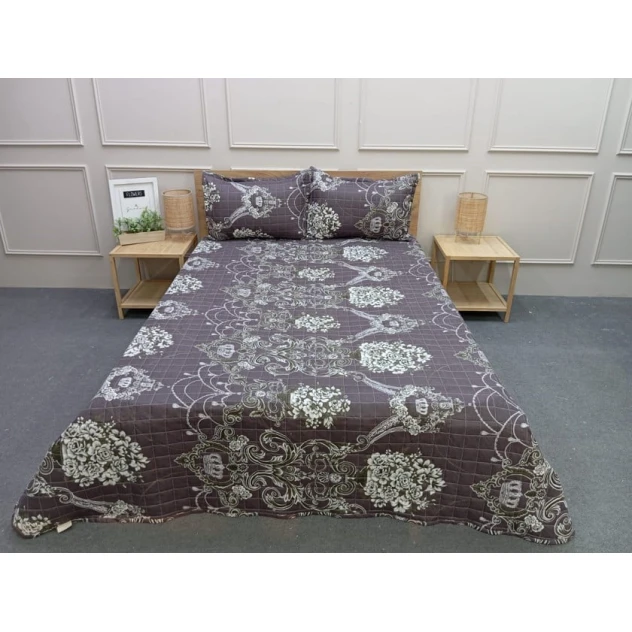 Покрывало с наволочками Evimmoda SHA-00006228, двуспальный, разноцветный, покрывало 220х240 см, 2 шт наволочки 50х70 см