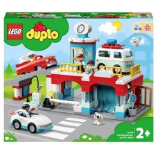 Konstruktor LEGO Duplo Parking Garage and Car Wash 10948, 2+ yaş, 112 hissə