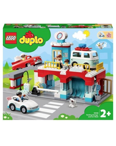 Konstruktor LEGO Duplo Parking Garage and Car Wash 10948, 2+ yaş, 112 hissə