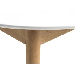 Обеденный стол JYSK Marstrand, 110x200x75 см, светло-коричневый/белый Обеденный стол JYSK Marstrand, 110x200x75 см, светло-коричневый/белый