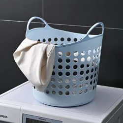 Корзина для хранения белья 426, 40x35 см, голубая