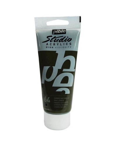 Akril boya Pebeo Studio Acrylics Raw Umber, təbii umbra, 100 ml