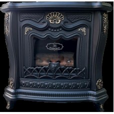 Soba-kamin Mahshid Davam MSD-480-02, qara