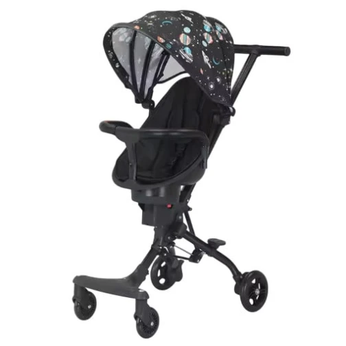 Детская коляска GS_A2 Космос, черная