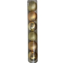 Şam ağacı oyuncaqları dəsti 5237_YCMS-20, qızılı, 10 sm, 9 əd