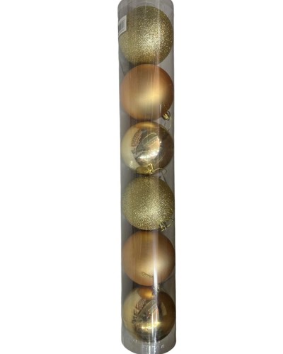Şam ağacı oyuncaqları dəsti 5237_YCMS-20, qızılı, 10 sm, 9 əd