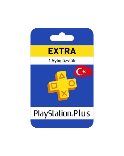 Abunə Sony PS Plus Extra (PSN Türkiyə, PS4/PS5) 1 aylıq