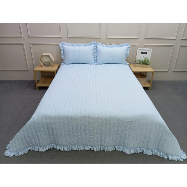 Örtüklü dəst Pima Cotton SHA-00007321 örtük 230x250 sm, yastıq uzləri 2 əd x 50x70 sm