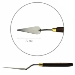 Мастихин Rosa Talent Classic, нержавеющая сталь/дерево, капля, 7 см, № 30