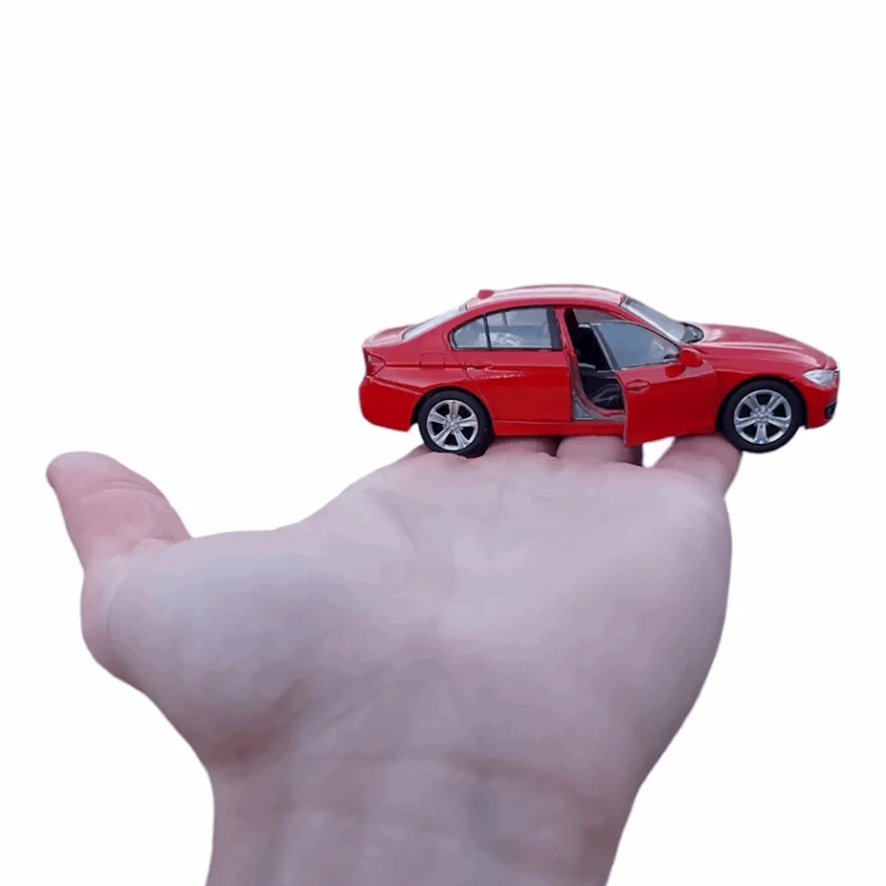 Maşın BMW F30, 11.5x4x2.5 sm, qırmızı