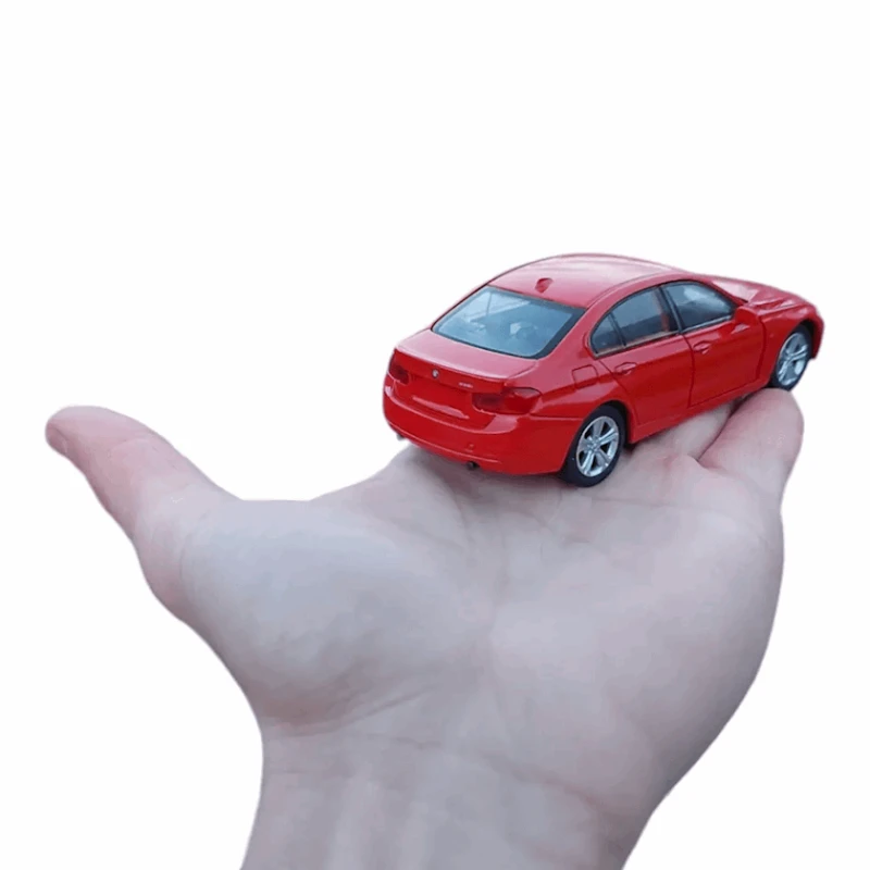 Maşın BMW F30, 11.5x4x2.5 sm, qırmızı