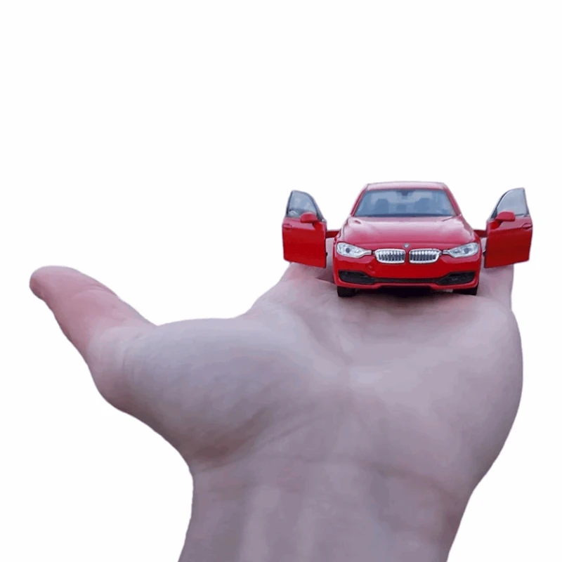 Maşın BMW F30, 11.5x4x2.5 sm, qırmızı