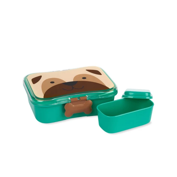 Контейнер для еды Zoo 'Pug', зеленый, 3+ лет Контейнер для еды Zoo 'Pug', зеленый, 3+ лет