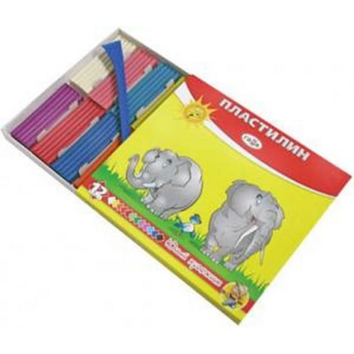 Пластилин Гамма Юный художник, со стеком, 12 цветов, 168г Пластилин Гамма Юный художник, со стеком, 12 цветов, 168г