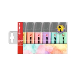 Mətn markerləri dəsti Stabilo 70/6-2 Boss Original Pastel, 6 əd