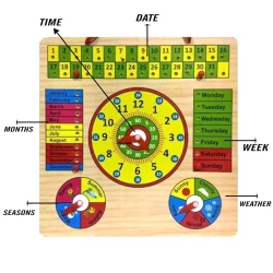 Çoxfunksiyalı öyrədici lövhə, 3 yaşdan, 30x30 sm, rəngbərəng