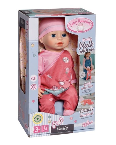 Pups Zapf Creation Baby Annabell - Emily walk with me, 43 sm, 3+ yaş