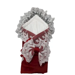 Yenidoğulmuş üçün zərf 0007, tünd qırmızı