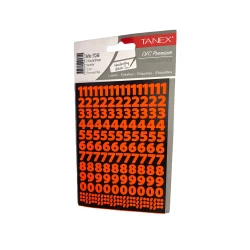Набор наклеек Tanex STC-566 Fluorescent Red, 10 мм, 2 листа