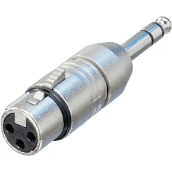 Кабельный переходник Neutrik NA3FP, 3-х контактный, XLR мама 6,3 мм, 1.4 TRS Jack стерео папа Кабельный переходник Neutrik NA3FP, 3-х контактный, XLR мама 6,3 мм, 1.4 TRS Jack стерео папа