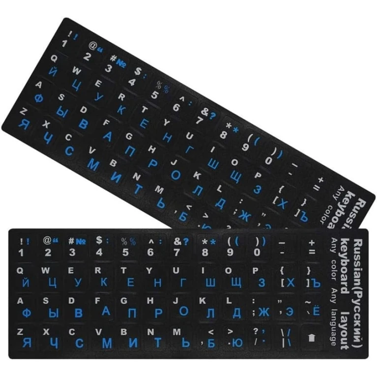 Klaviatura üçün stikerlər Russian/English Keyboard, 2 əd