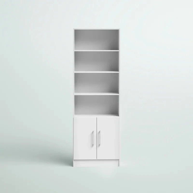 Шкаф книжный Art Mebel Art-60-2, ЛДСП, белый, 50x60x210 см