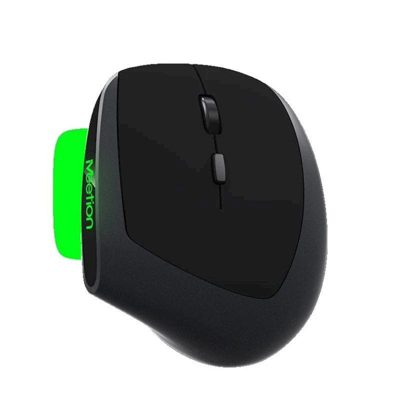 Siçan Meetion MT-R390 Wireless Vertical Mouse 5 Buttons Typec Black