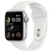 Smart saat Apple Watch SE 2022 GPS 40mm Silver Aluminium Case with White Sport Band Regular (MNJV3RB/A)