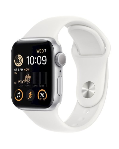 Smart saat Apple Watch SE 2022 GPS 40mm Silver Aluminium Case with White Sport Band Regular (MNJV3RB/A)
