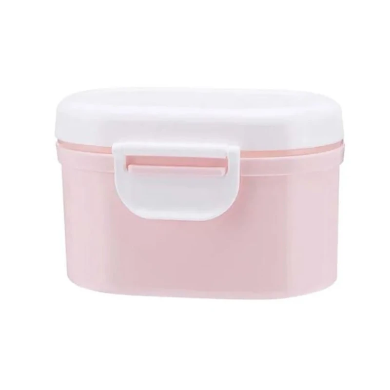 Quru südlü qatışıq üçün qab SQ000002P, S ölçü, polipropilen, çəhrayı, 13.5x8.7x7.5 sm