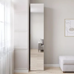 Шкаф Art Mebel 3, 210x50x45 см, ламинат, белый