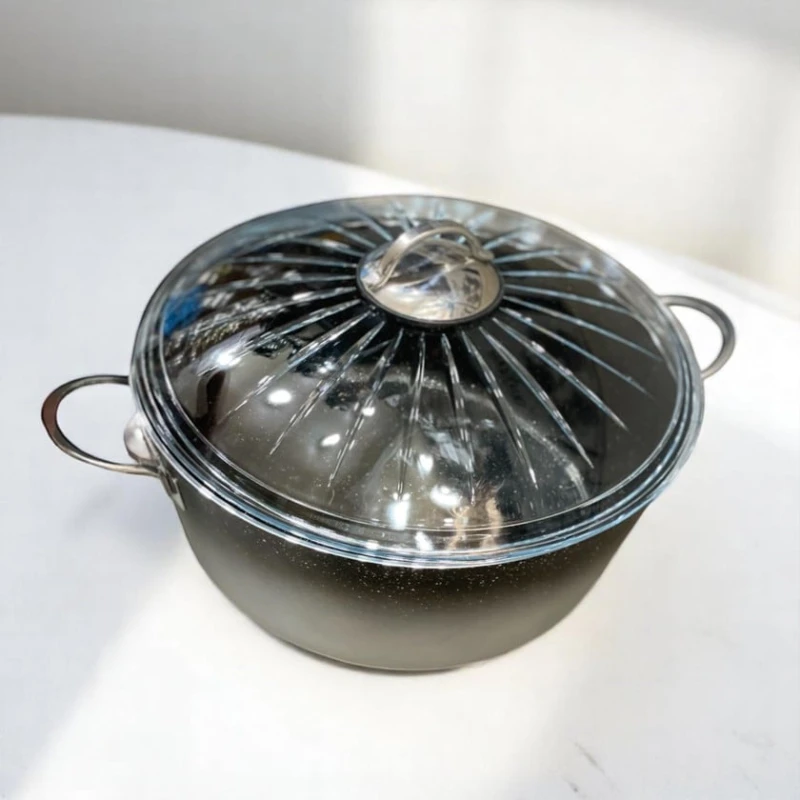 Кастрюля Shosman maxi-sweet-18182036, гранит, 24 см