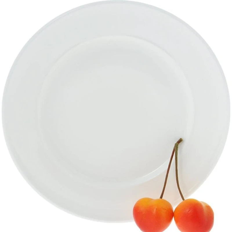 Boşqab Wilmax dairə, 15 sm, farfor, ağ