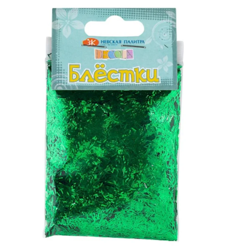 Блестки декоративные Невская палитра, 0.3 мм, 20 г, изумрудный радужный Блестки декоративные Невская палитра, 0.3 мм, 20 г, изумрудный радужный