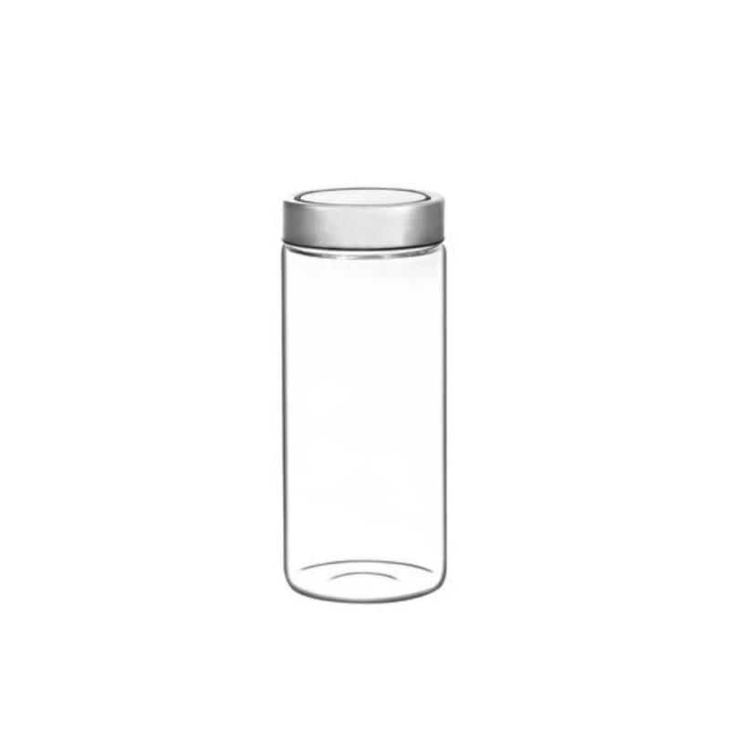 Banka Perotti 8×20 sm, metal qapaq ilə, 900 ml
