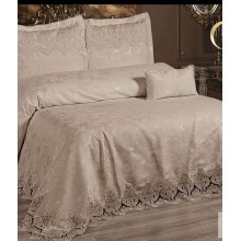 Yataq dəsti MiraNova SF-814, ikinəfərlik, qəhvəyi, yorğan üzü 240х260 sm, mələfə 260х260 sm, yastıq üzü 5 əd